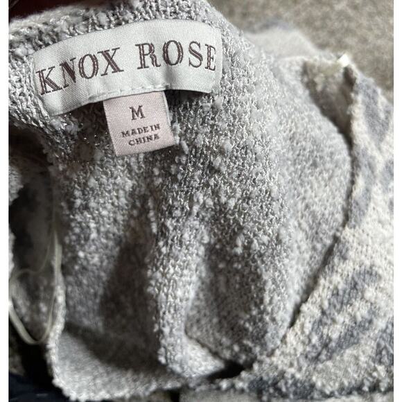 Knox Rose Leopard Print Casual Sweater Comfy Women's Size Medium M - Picture 3 of 6